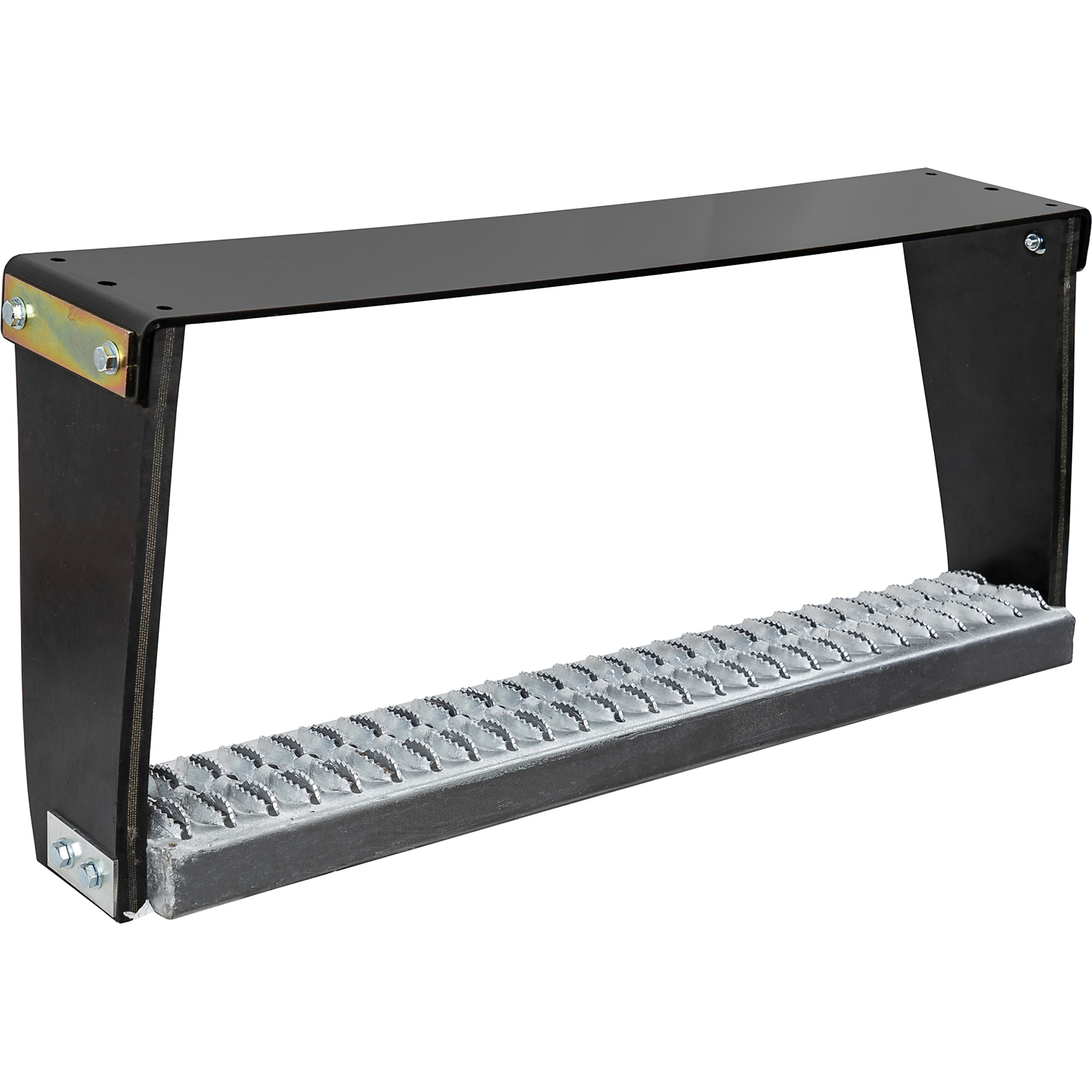 Buyers Products Flexible Rubber Step with Galvanized Steel Diamond Deck-Span Tread - 30x13 Inch ,Model# 5231330